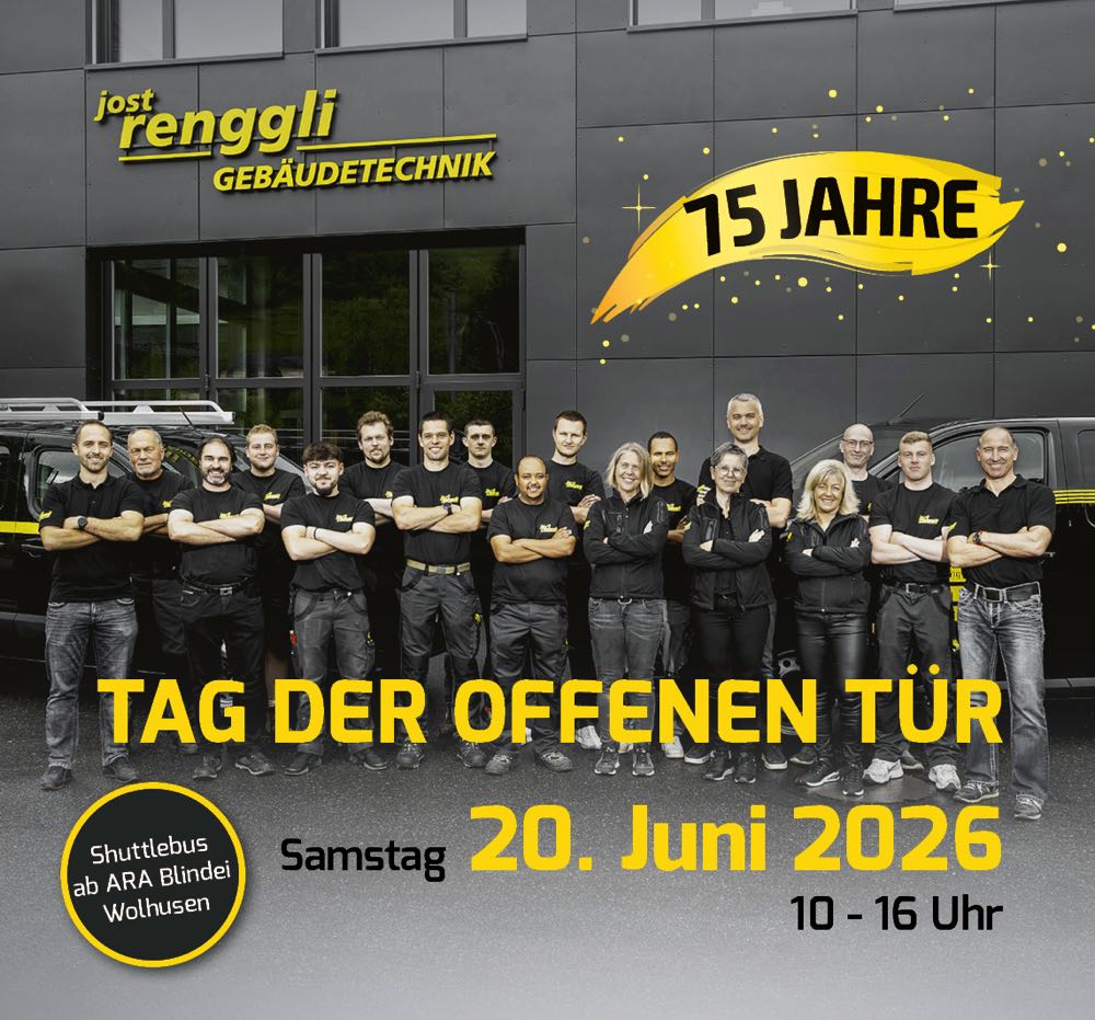 Jost Renggli AG - Inserat Jubiläum 2026